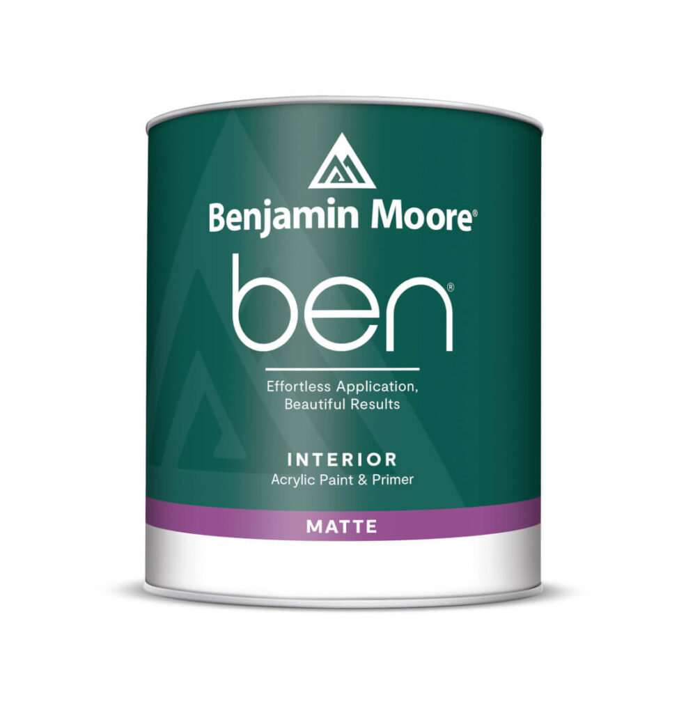A single gallon of Benjamin Moore Ben Interior Paint offered by Fullerton Paint & Flooring