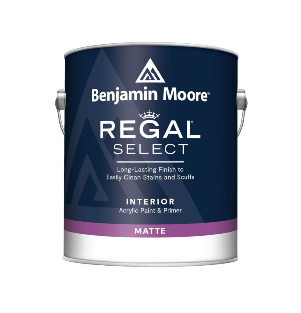 A single gallon of Benjamin Moore Regal Select Interior Paint offered by Fullerton Paint & Flooring