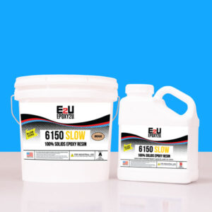 Epoxy 6150 formula allows a typical floor to be installed within one day and provides excellent adhesion and hide to concrete in a single coat application.