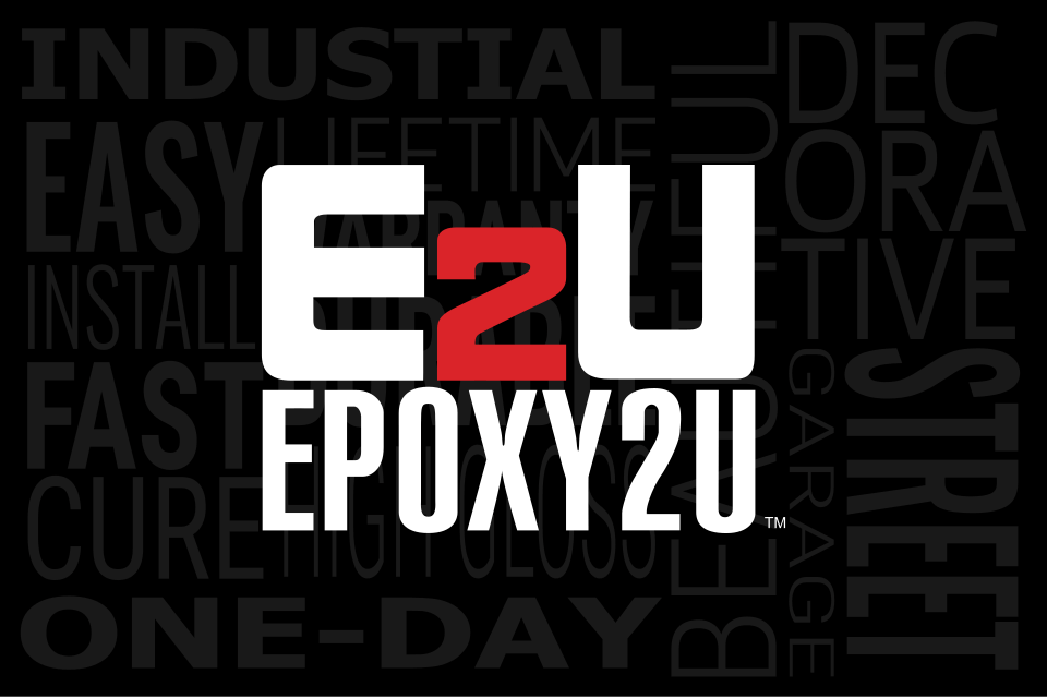 The logo for E2 Epoxy2U, featuring the brand name 'Epoxy2U' in a sleek and modern design.