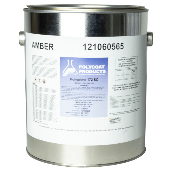 Polyprime® 172 is a single-component, liquid-applied, aromatic polyurethane polyurea primer. This primer provides excellent intercoat adhesion.