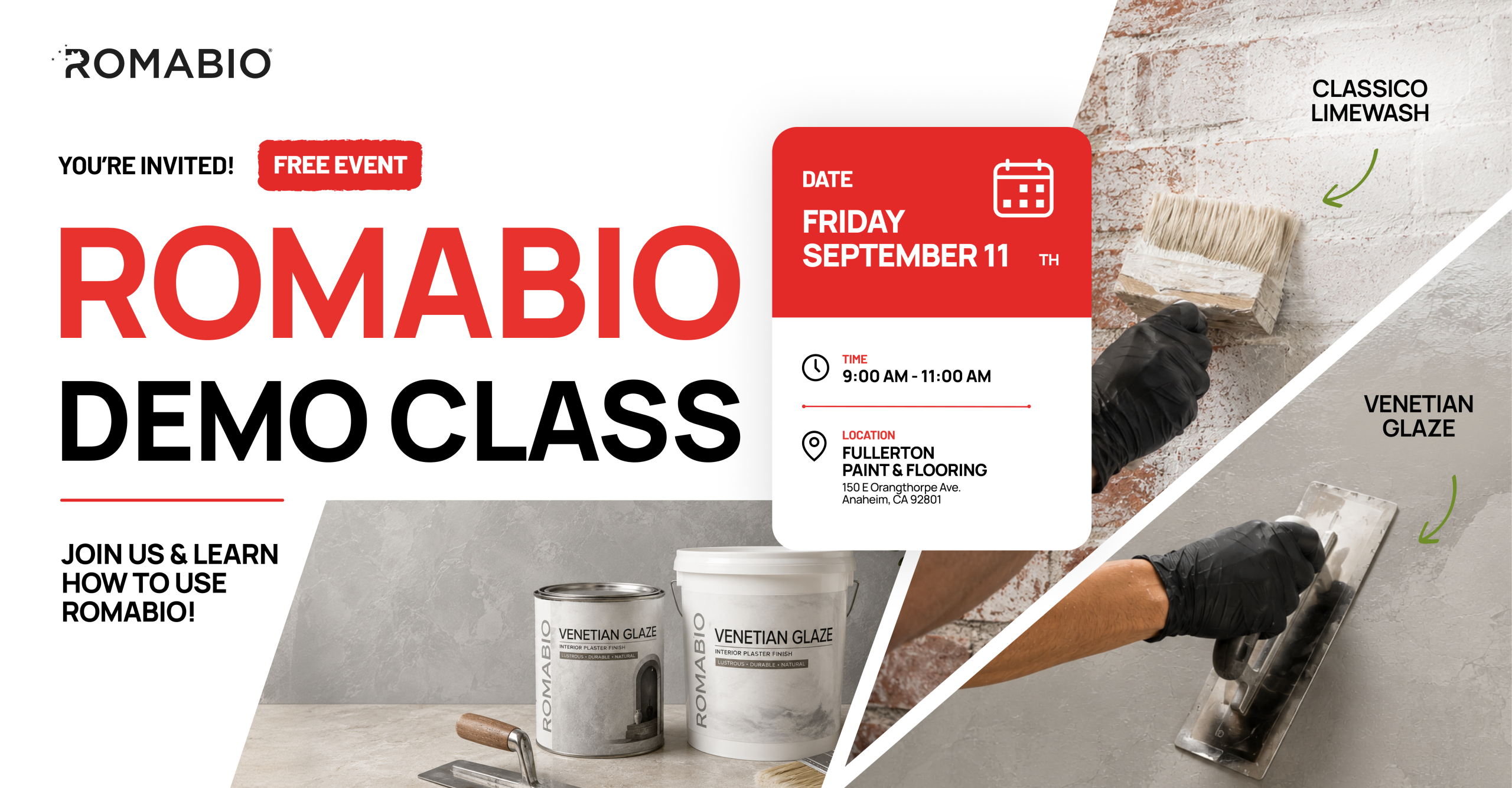 Romabio Demo Class – Anaheim, CA 09/11/26